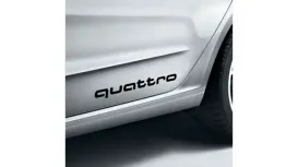 Audi dekorativna folija quattro črna sijaj (4G0064317A Y9B)