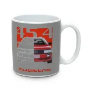 Audi Quattro skodelica 45.4 – siva/rdeča, 350 ml (3292500700)