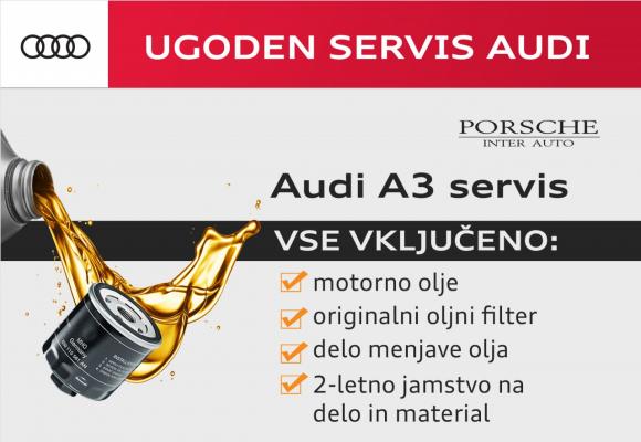 Audi servis: menjava olja Audi A3 1.2 TFSI