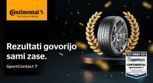 Continental SportContact 7 je zmagovalec testa v reviji Auto Bild sportscars.