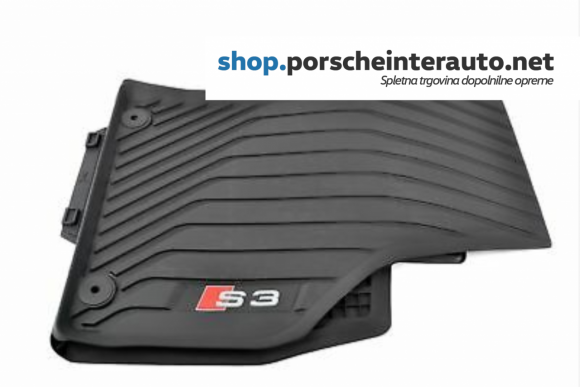 Originalni gumijasti tepihi - predpražniki Audi A3 S3 2017-2019 (2 sprednja kosa) (8V1061221B 041)