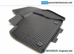 Originalni gumijasti tepihi/predpražniki Škoda Kodiaq (2017) - 2 kos (sprednja) (566061502A)
