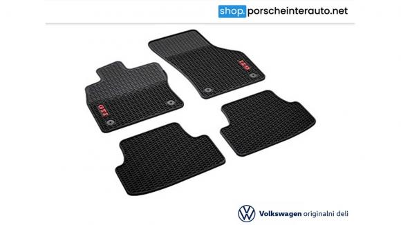 Originalni gumijasti tepihi/predpražniki za Volkswagen Golf 7 GTI (2013-2020) - 4 kos (5GV061550  041)