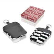 Porsche etui za ključe Pascha črno-bel (PCG92810010)