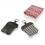 Porsche etui za ključe Pepita črno-bel (PCG90110010)