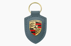Porsche obesek za ključe - usnjen, moder (WAP0500400RSAS)