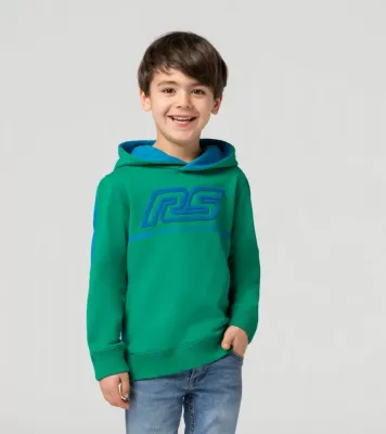 Porsche otroški pulover s kapuco RS 2.7, v zeleni/modri barvi (WAP9610980PRS2)