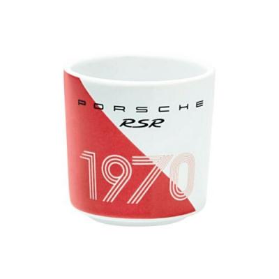 Porsche skodelica (90ml), belo-rdeča (WAP050510PLMC)