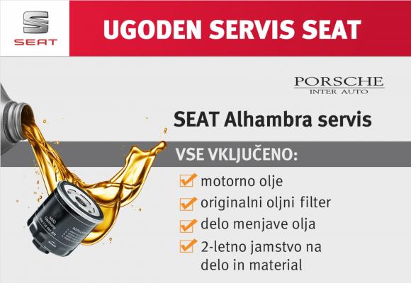 SEAT servis: menjava olja SEAT Alhambra 2.0 TDI
