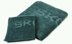 Škoda Brisača in Kopalna Brisača 2-delni Komplet – Emerald Zelena, 100 % Bombaž (6U0084500B 549)