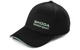 Škoda Kapa Motorsport Črna Nastavljiva Velikost (6U0084300C)