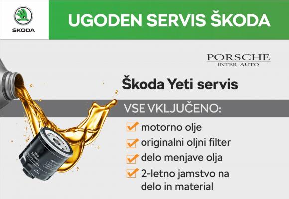 Škoda servis: menjava olja Škoda Yeti 1.2 TSI