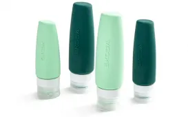Škoda Silikonske Potovalne Stekleničke Set 4 Kosi Electric & Emerald Green (6U0069649)