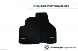 Sprednji in zadnji tekstilni predpražnik Volkswagen Golf Cabriolet 2011 (4 kosi) Črni (5K7061270  WGK)