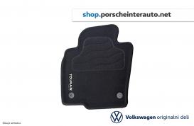Sprednji in zadnji tekstilni predpražnik Volkswagen Touran 2016 (4 kosi) Črni z napisom (5QB061445  WGK)