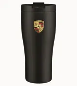 Termo steklenica Porsche – črna, 460 ml, nerjaveče jeklo (WAP0506250RTHB)