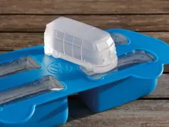 VW T1 Bus silikonski model za ledene kocke – moder (KUKBUIT01)