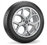 Zimski komplet koles VW Tiguan 2024 naprej, VW Tayron 2025 naprej  - 19 col (alu platišča + Continental gume) - 4 kosi (57107329A3ICS)